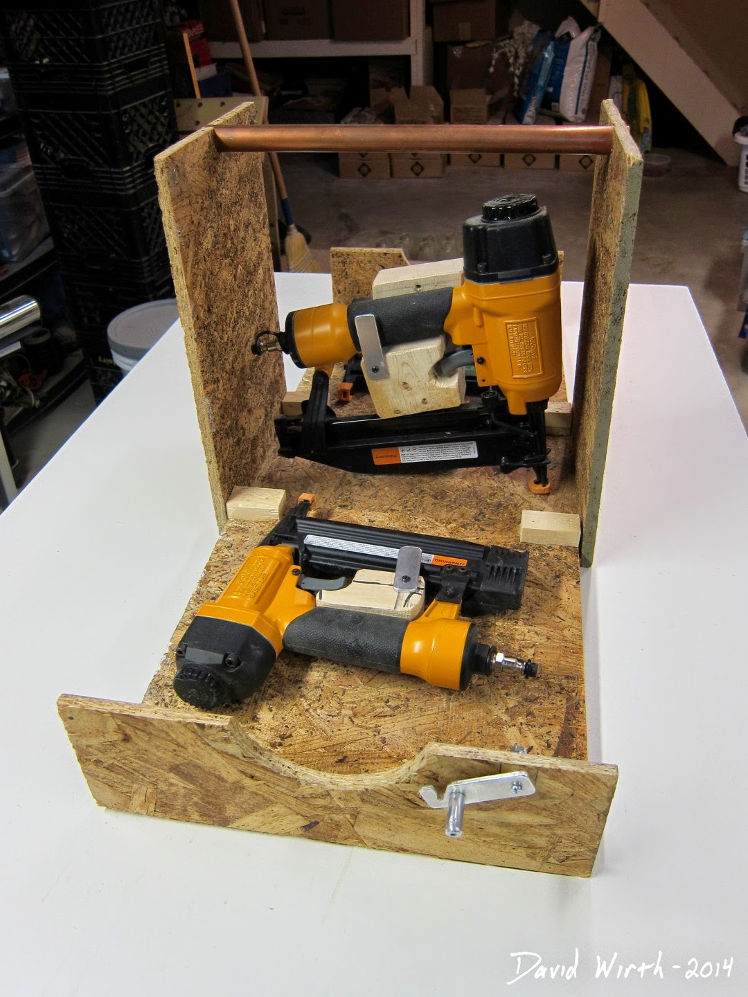 Folding Tool Box Nail Gun Case