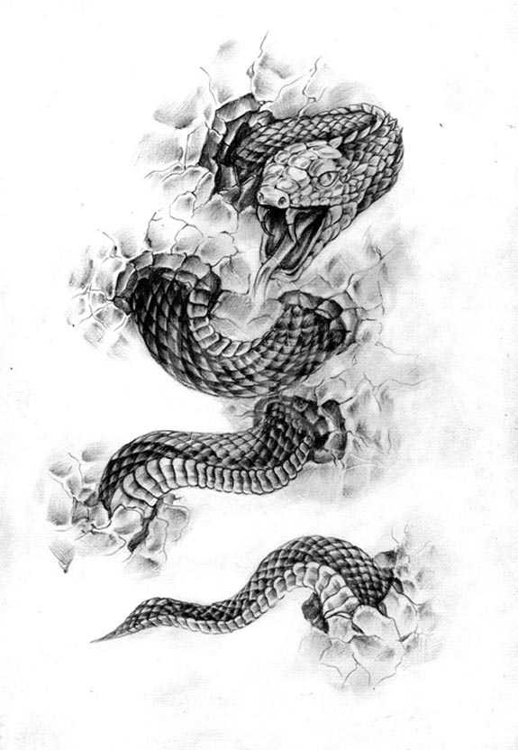 TATTOOS: Snake Tattoo Stencils