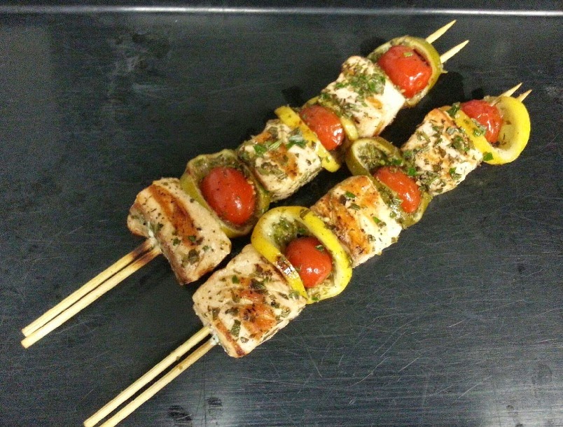 Shakin & Bakin Foodie Blog Grilled Salmon Kebabs Recipe