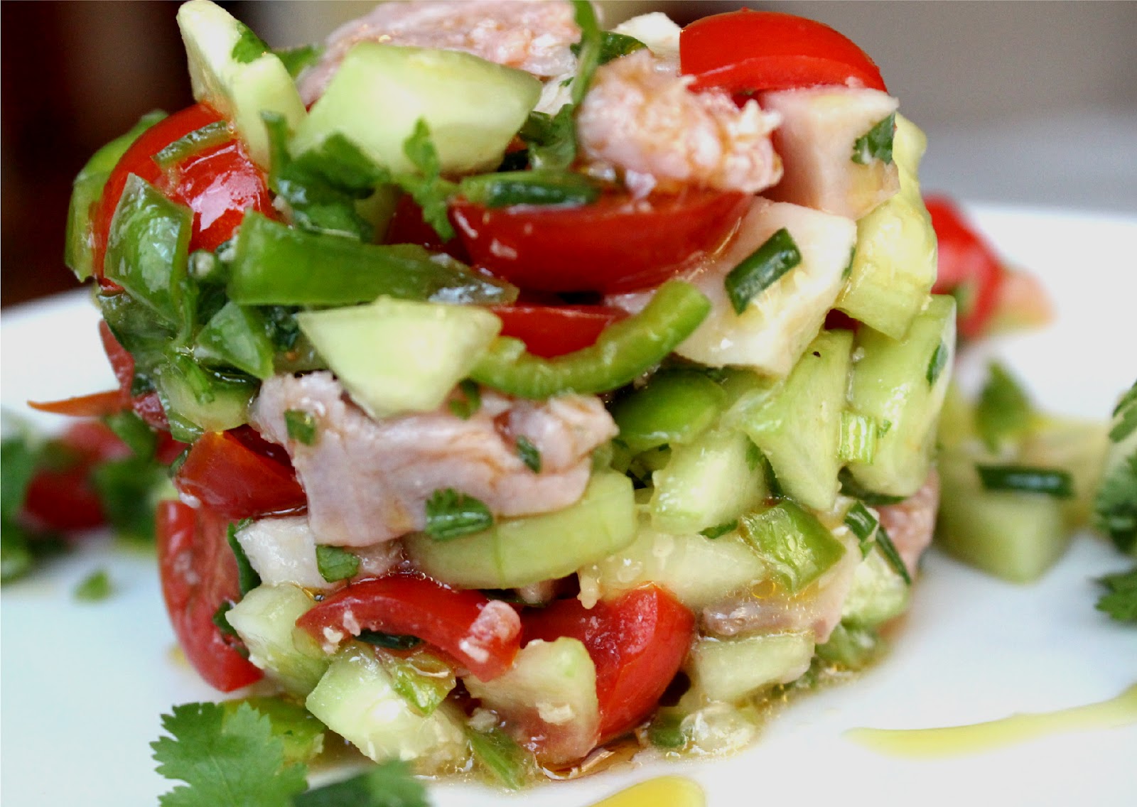 Nuts about food Tuna and swordfish ceviche