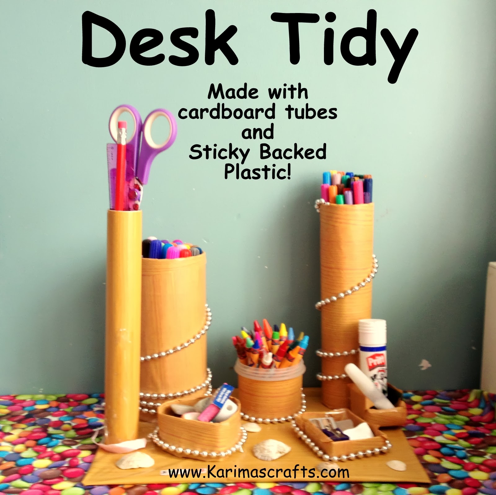 Karima S Crafts Diy Desk Tidy