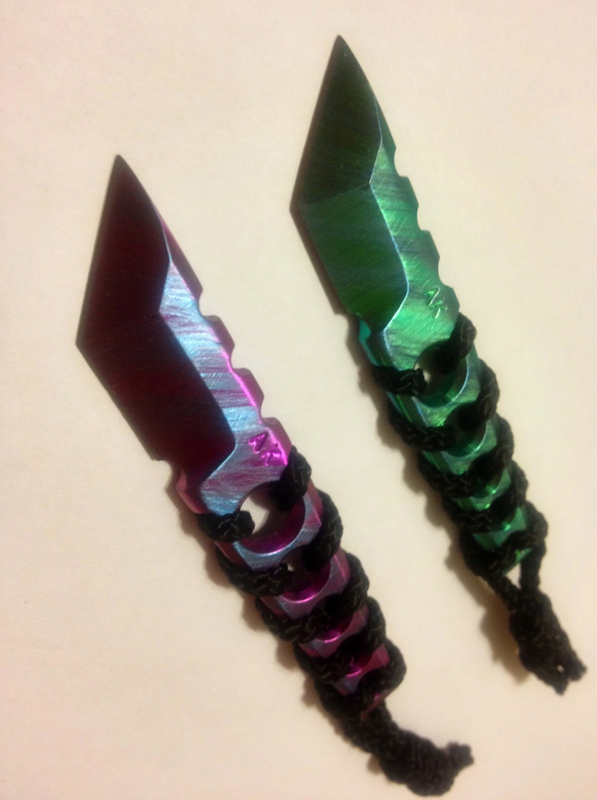 Everyday Carry EDC Amsler Knives Titanium Kiradashi Keychain/Neck Knife