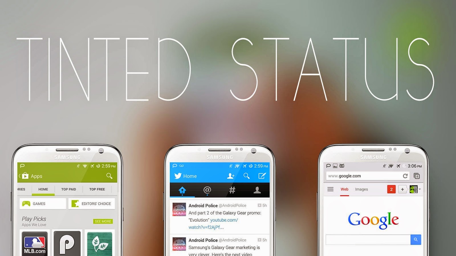 Tinted Status Bar : Changes Status Bar Color According To App Tinted Status Bar : Changes Status Bar Color According To App