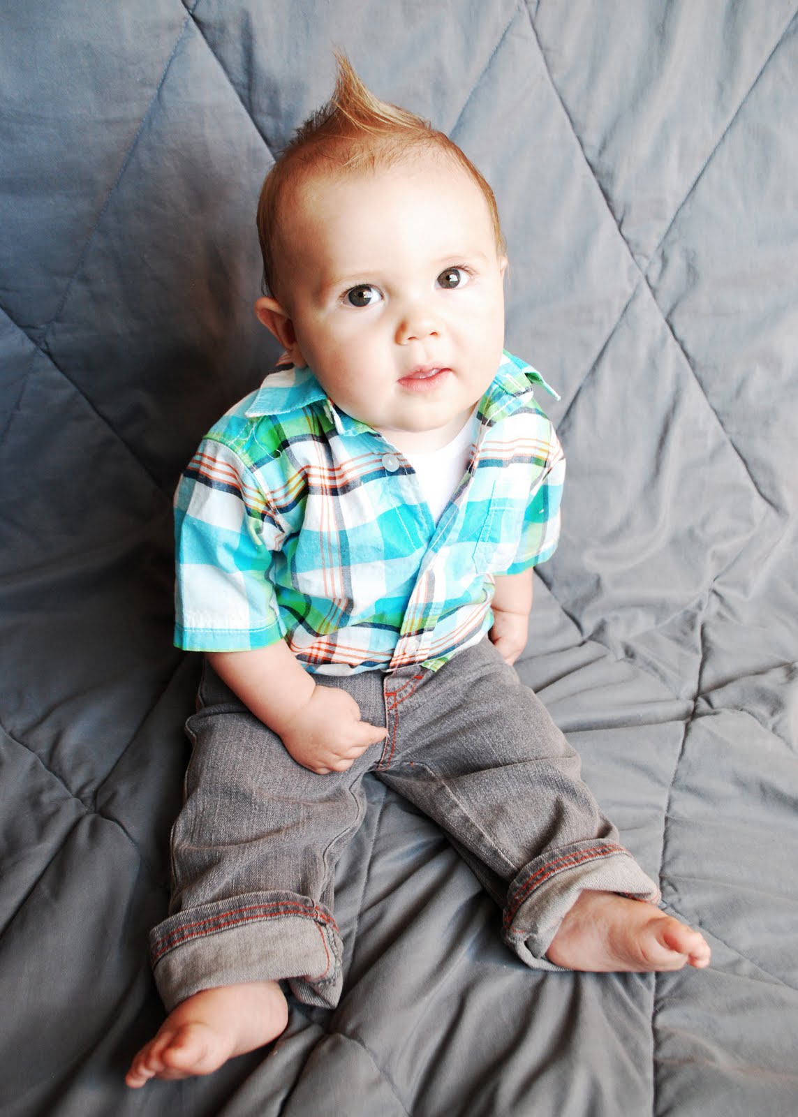 The Stebbins Family Shadoe & Vanessa Our Eight Month Old Big Baby Boy!