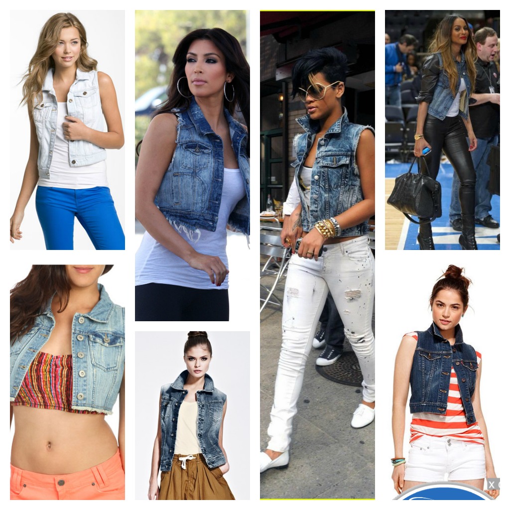 DIY Project Bleached Denim vest TyffaniTalksFashion