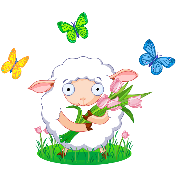 Spring Lamb Symbols & Emoticons