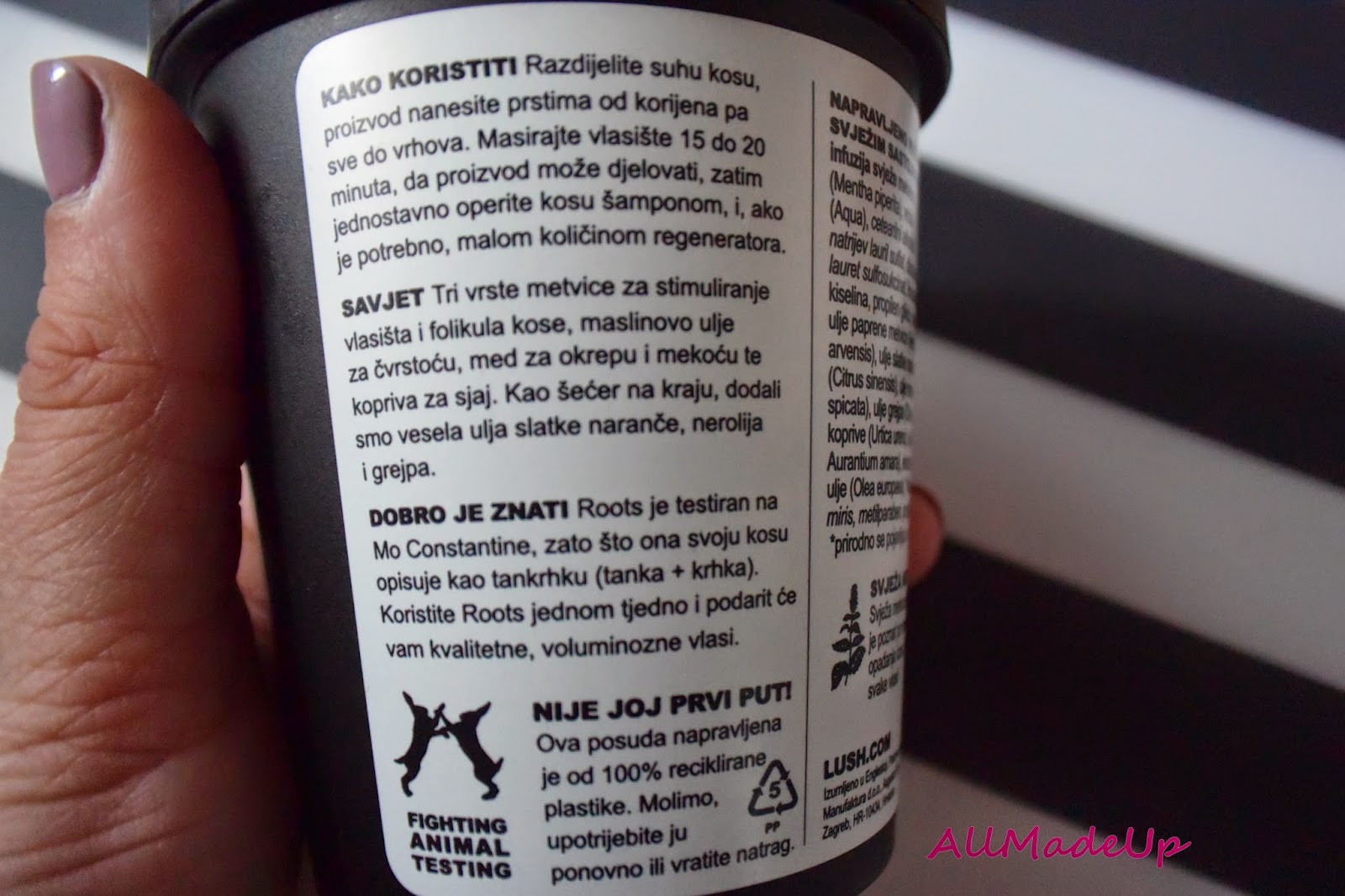 LUSH ROOTS TRETMAN ZA KOSU AllMadeUp