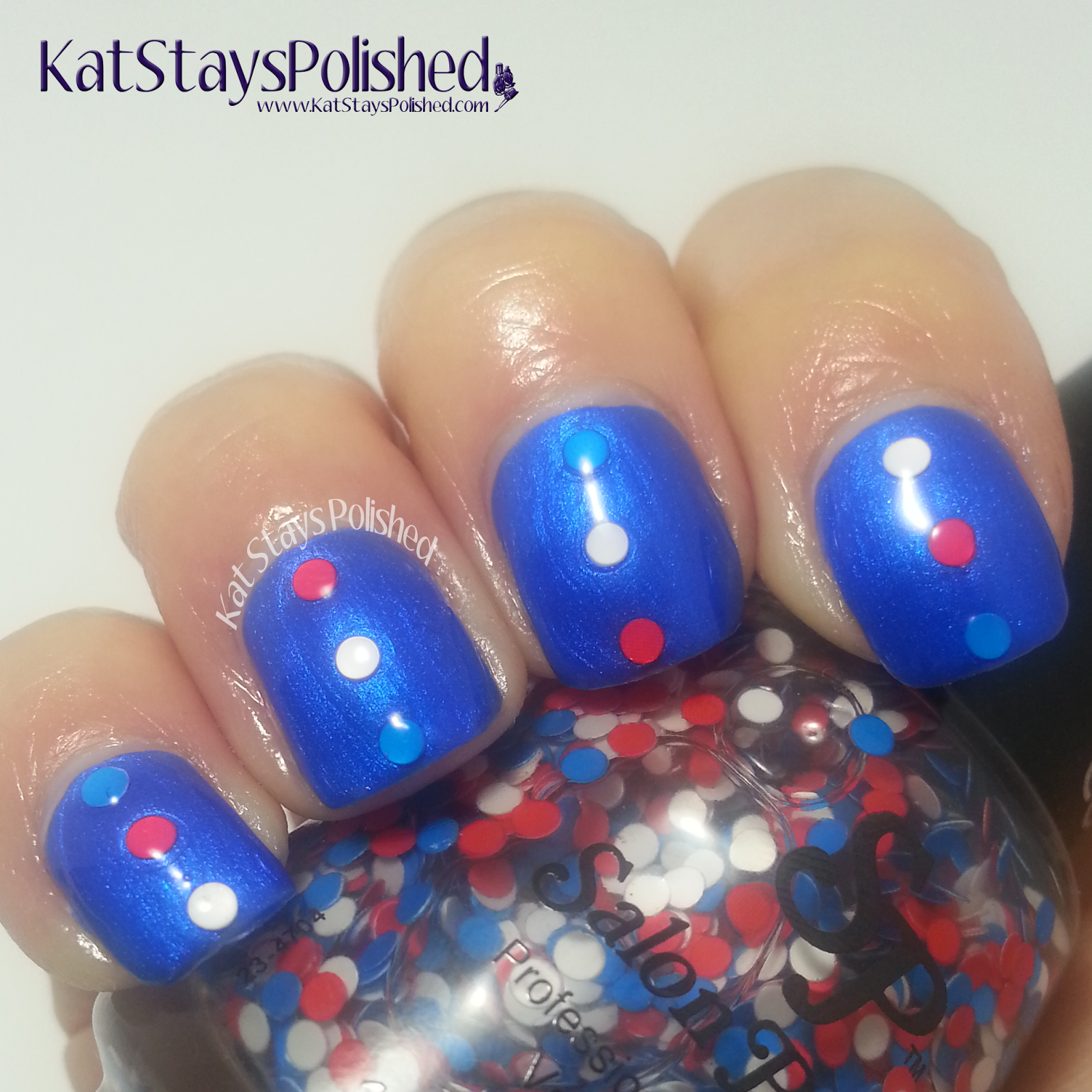 Salon Perfect - Paint the Town Red White and Blue - Special Effect Top Coat - Save Me a Spot | Kat Stays Polished