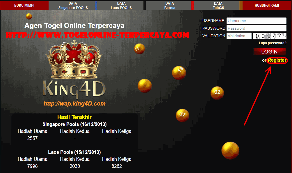 Theboe Panduan Cara Daftar King4d Terlengkap 2014