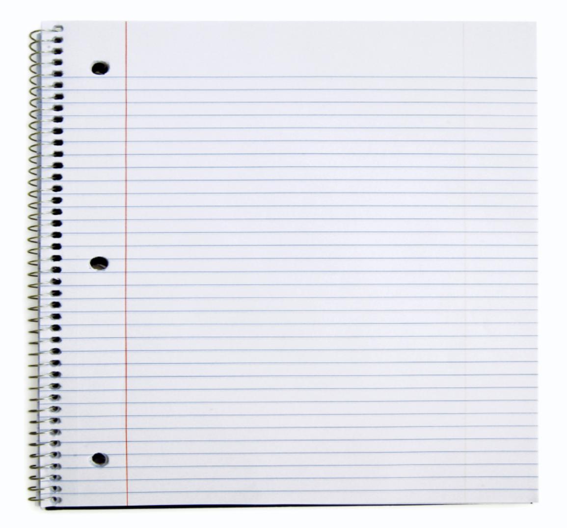 Template Of Sheet Of Paper With Lines
