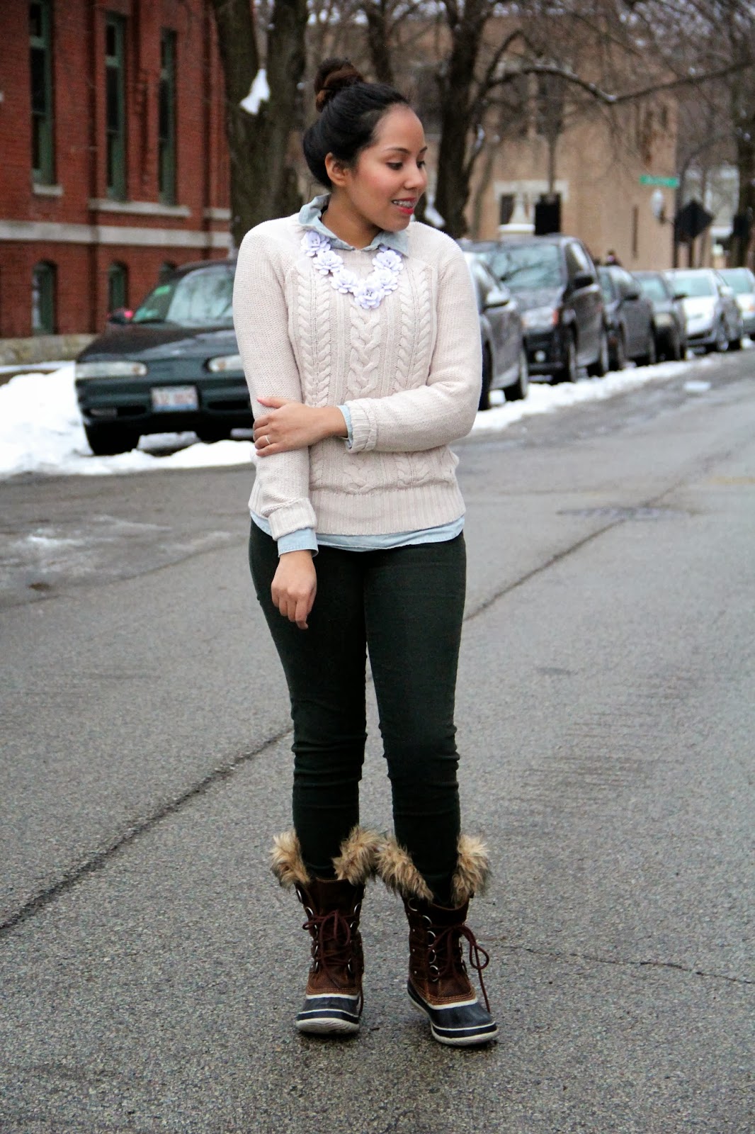 Lovely Addictions Wearing Sorel Winter Boots