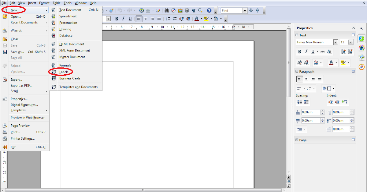 Cara Membuat Labels di Open Office - Intan Lestari