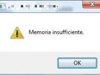 Memoria insufficiente