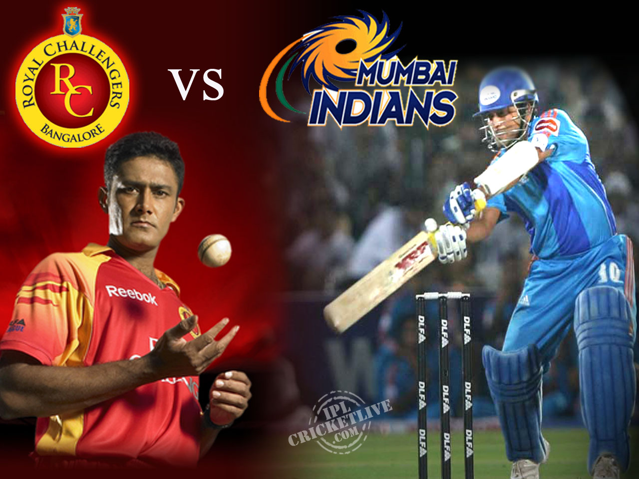 Royal Challengers Bangalore vs Mumbai Indians Live IPL 2013 Stream Online HD on 4th April 2013
