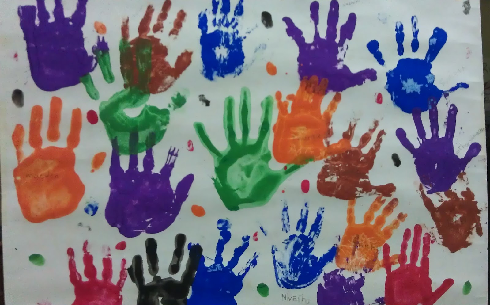 Tulip Indah Preschool Art & Craft for kids Handprint