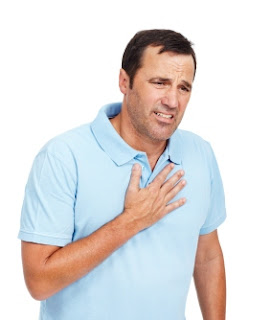 man with acid reflux