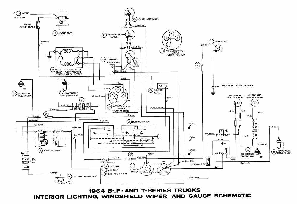 Ford F100 Wiring Diagrams Ford F100 Wiring Diagrams on 1964 Ford Ranchero Wiring Diagram
