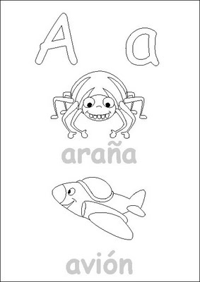 Fichas Infantiles: Fichas letra A