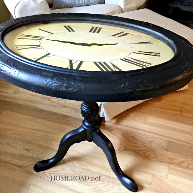 EASY DIY CLOCK TABLE...