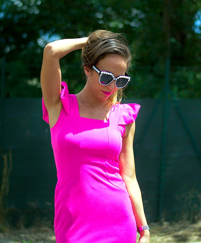 hot pink outfit