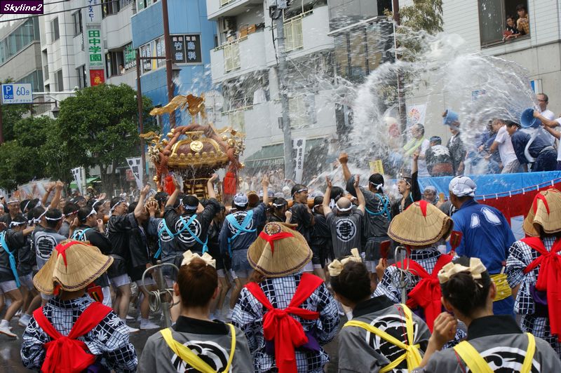 Skylineで駆ける 12 08 12 深川水掛祭り