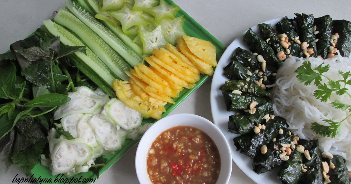 Bếp nhà TyNa BÒ CUỐN LÁ LỐT