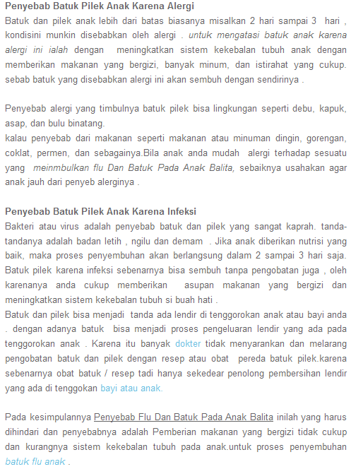 Penyebab Batuk Dan Pilek Pada Anak Balita Penyebab Batuk Dan Pilek Pada Anak Balita