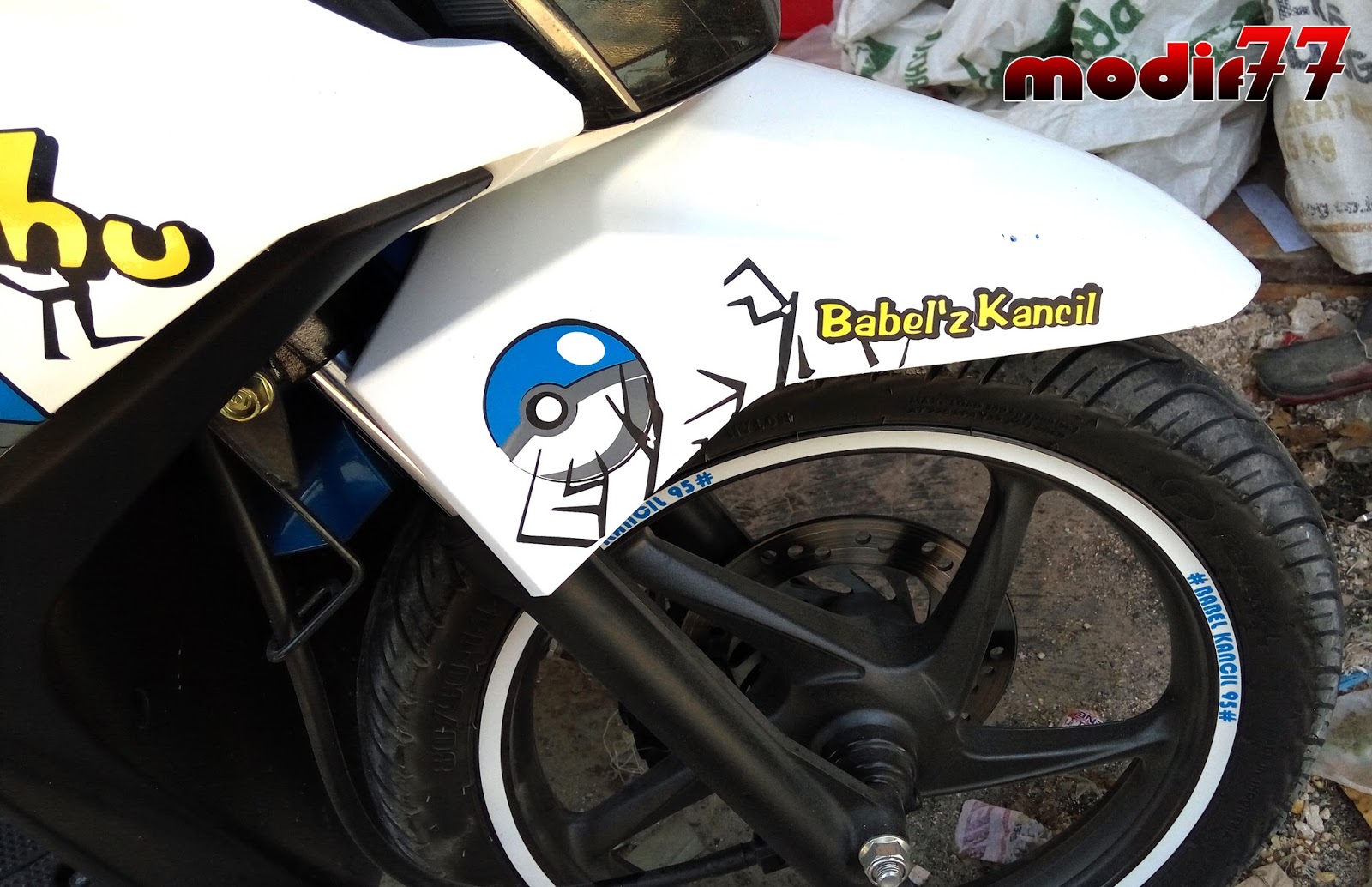 Download Modif Honda Beat Fi Biru Terupdate Botol Modifikasi