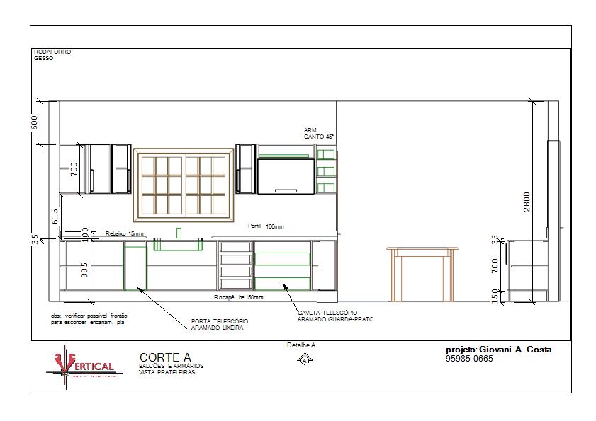 #474335 Cozinha Planejada Autocad > Vários desenhos 841x595 px Armario De Cozinha Em Dwg #2985 imagens