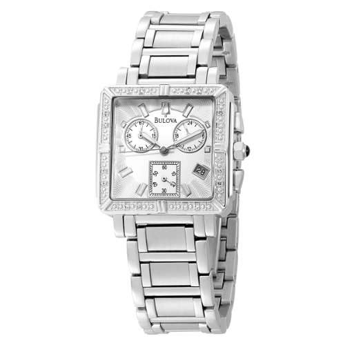 Bulova Women's 96R000 Diamond Accented Chronograph Watch
