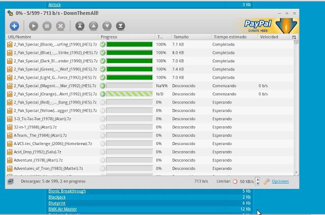 Guardar lista de Downthemall lista de DownThemall