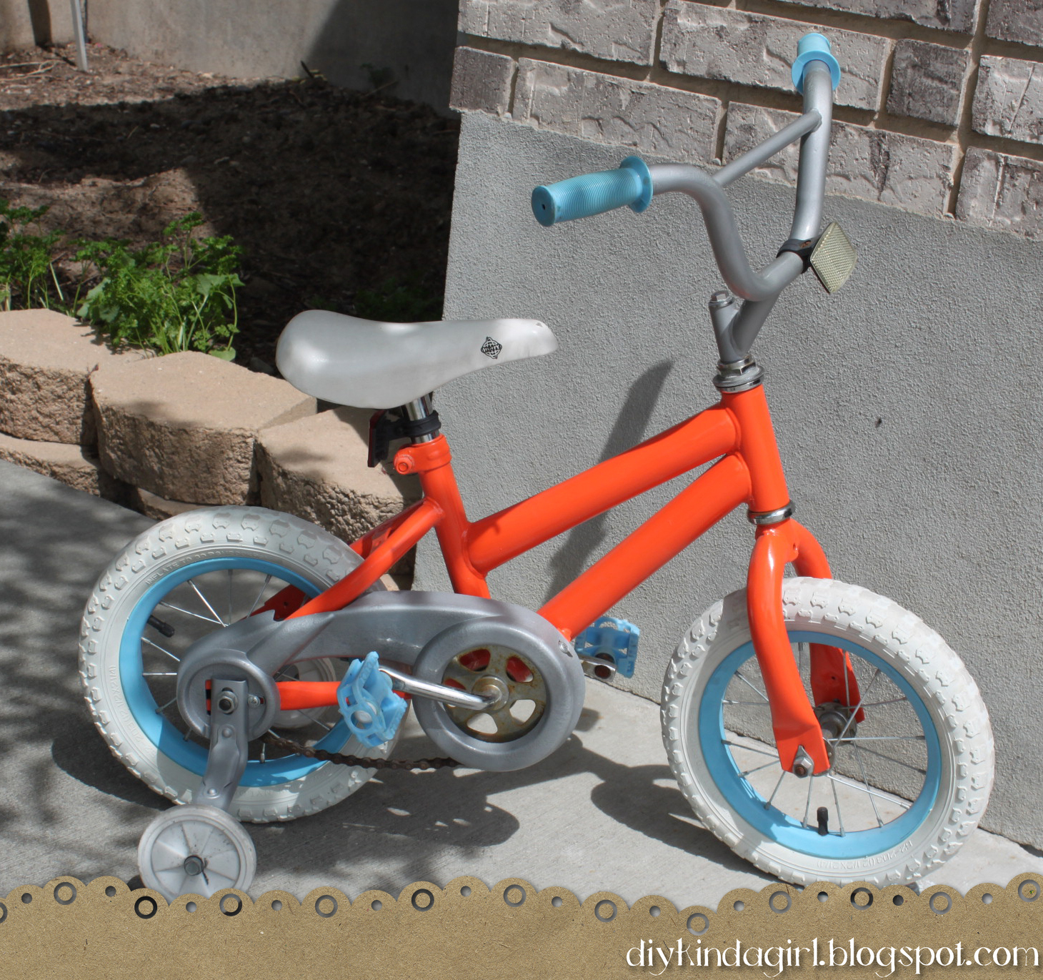 DIY kinda girl Pink Garage Sale Bike to Sleek and Spiffy Boy's Bike