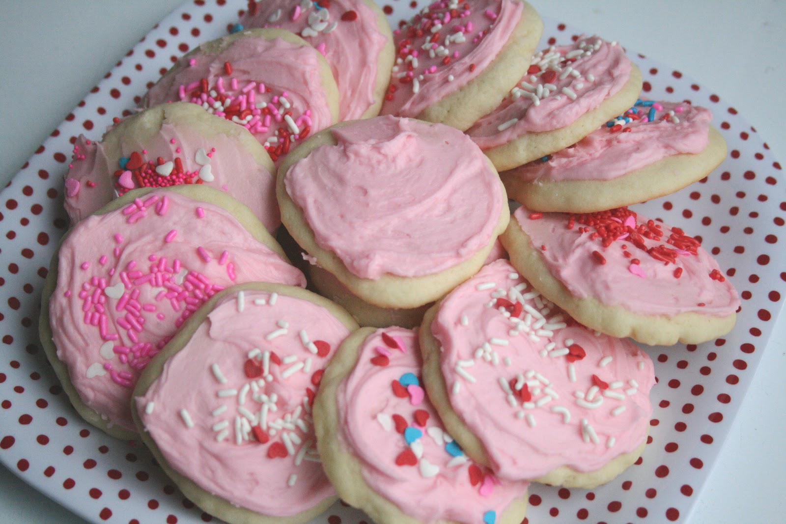 The Nesting Corral Fluffy Sugar Cookies with Vanilla Frosting