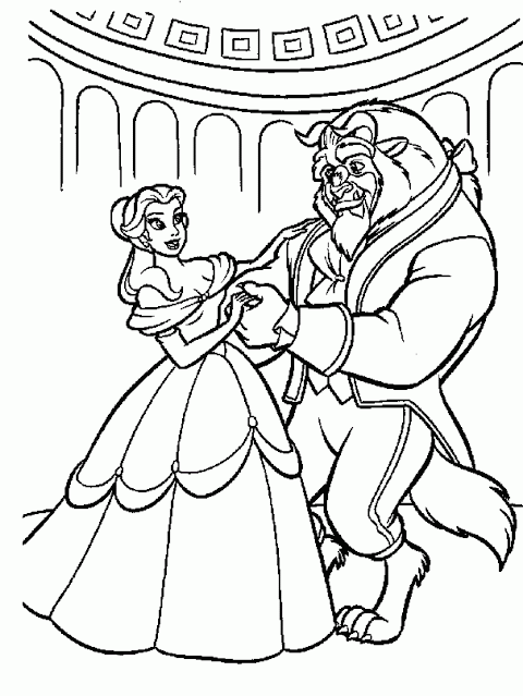 Belle Beauty and the Beast coloring.filminspector.com