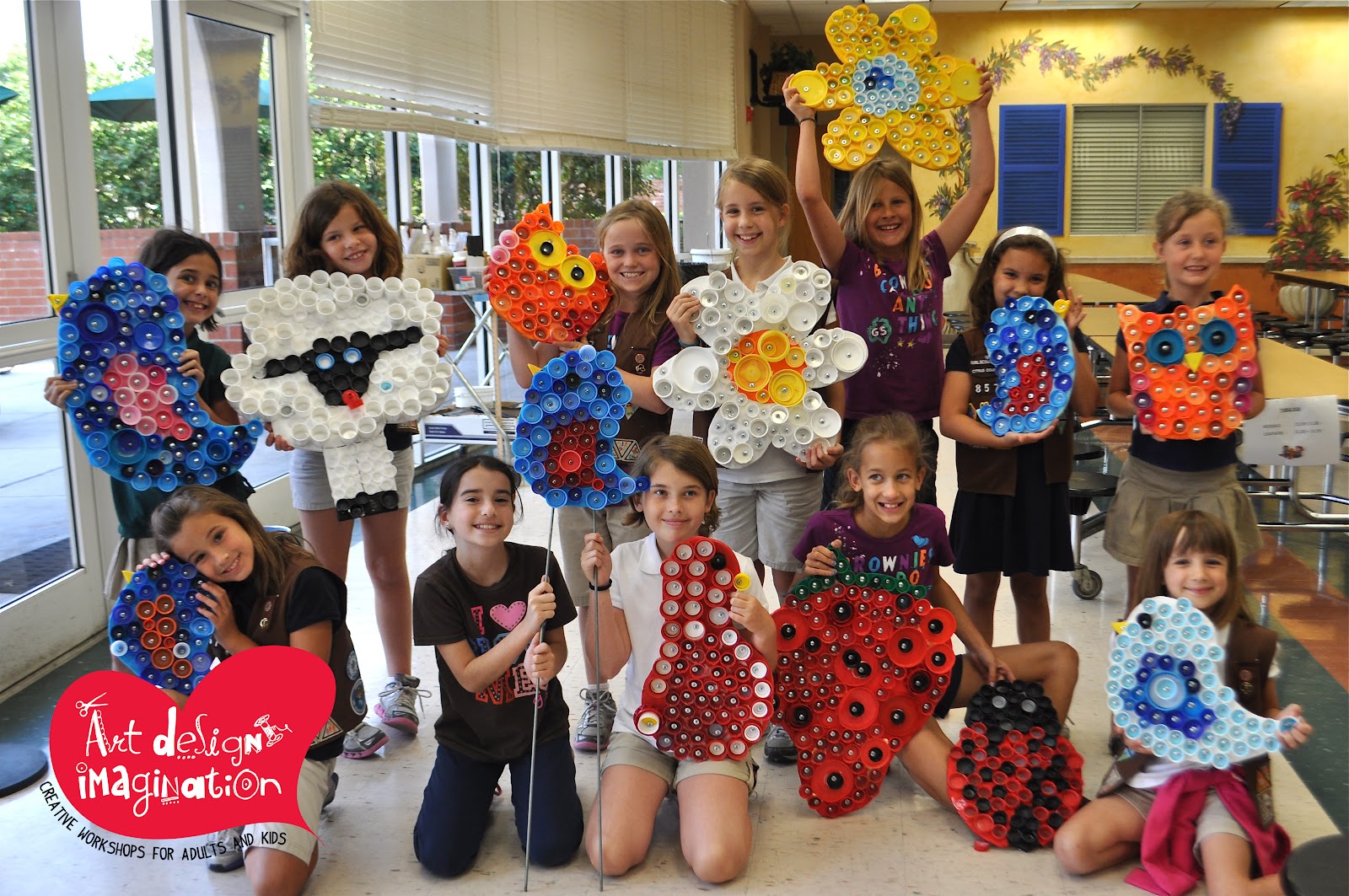 Art Design Imagination This Week's Bottle Cap Art Very