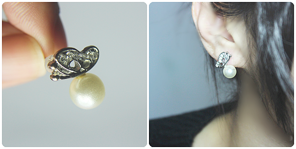 Korean Fashion Style Exquisite Butterfly Shape Olivet Earrings