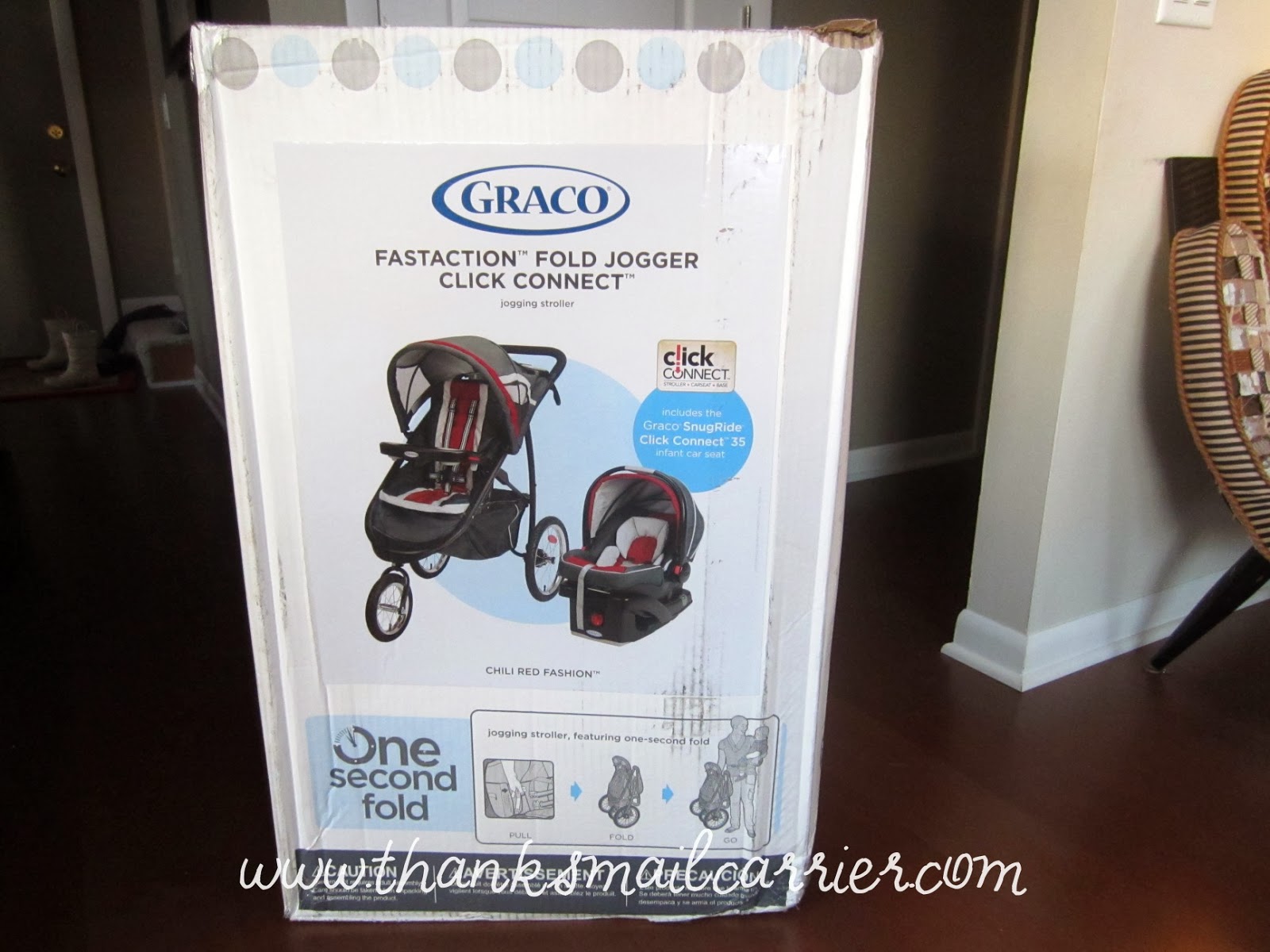Thanks, Mail Carrier Graco FastAction Fold Click Connect Travel
