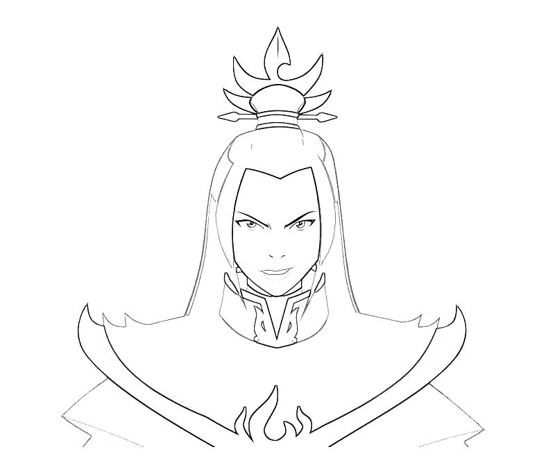 Printable Avatar Azula Smile Coloring Pages printable-avatar-azula-smile-coloring-pages