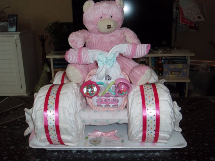 quad diaper cake