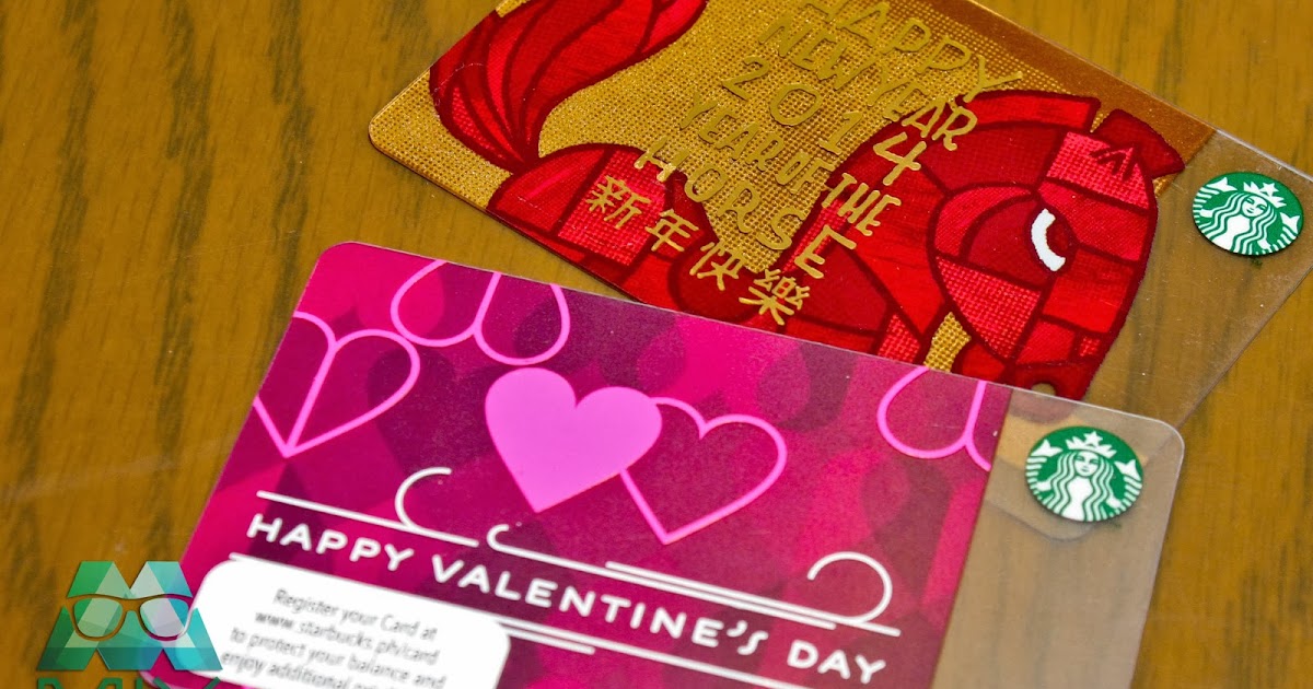 Starbucks Lunar New Year and Valentines Day Card Designs 2014 - Hello