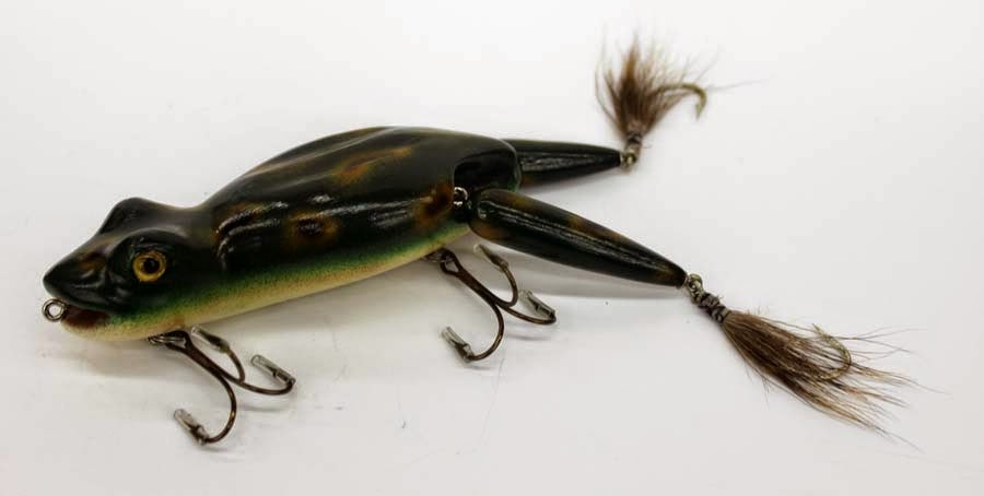 Chance's Folk Art Fishing Lure Research Blog: Chris Donnelly contemporary  folk art musky frog fishing lure