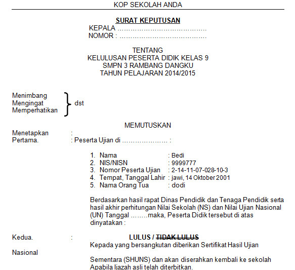 Format Surat Keterangan Lulus Sd | contoh format surat keterangan lulus sd tahun pelajaran Format Surat Keterangan Lulus Sd | contoh format surat keterangan lulus sd tahun pelajaran