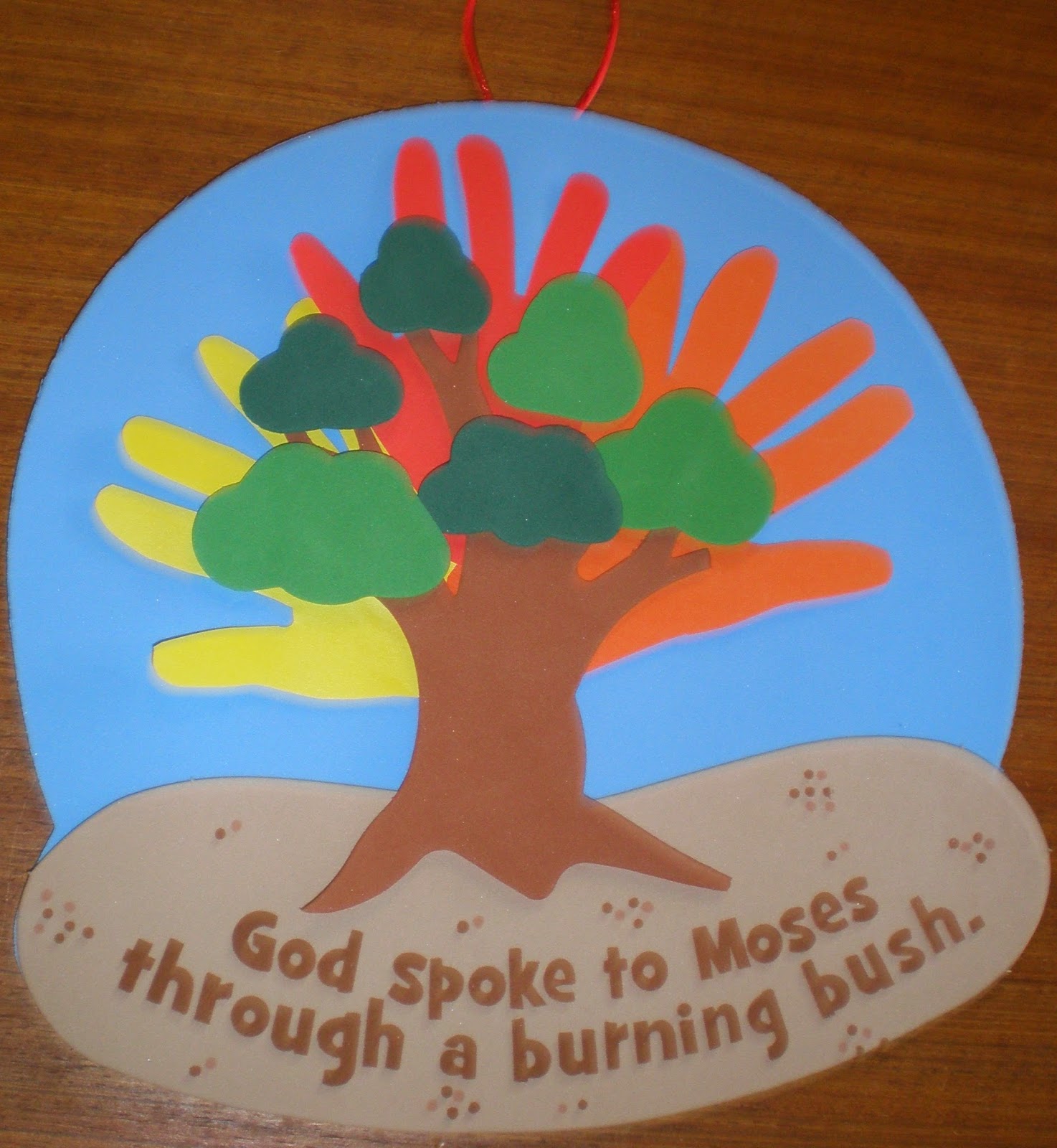 Moses And The Burning Bush Sunday School Craft