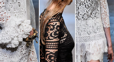 HVB vintage wedding blog, lace wedding dresses feature - Dolce & Gabbana lace detail