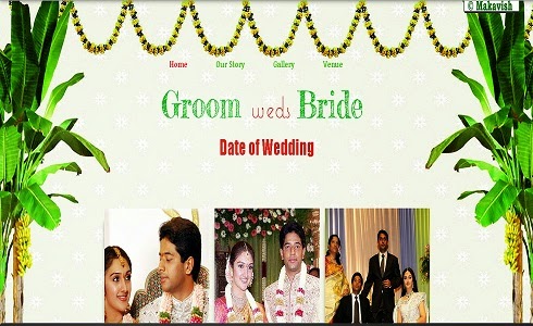 A New Wedding Website Template For You Sample 2 Make Ur Moments