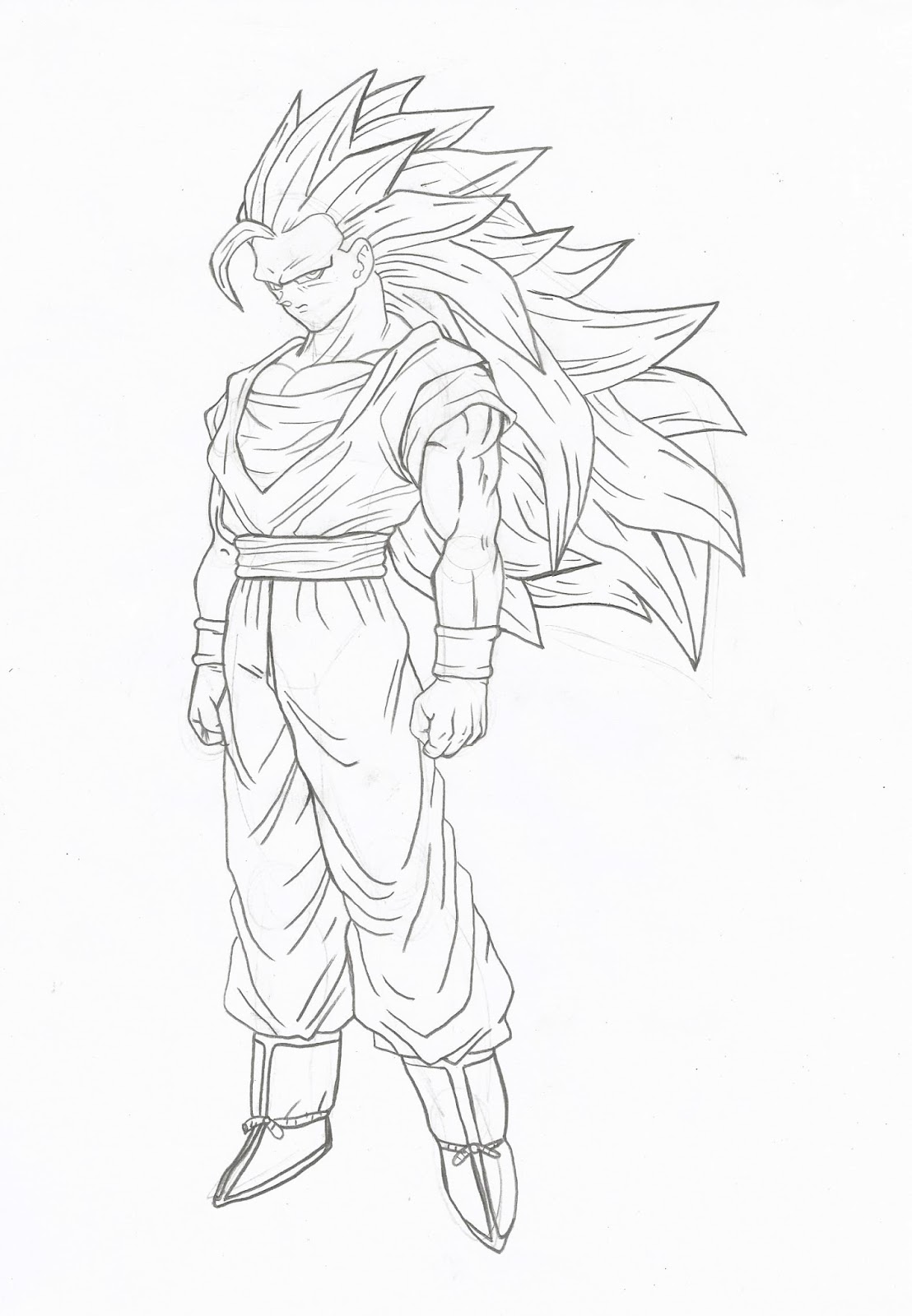Como Desenhar Goku SSJ2 Passo A Passo Super Fácil 