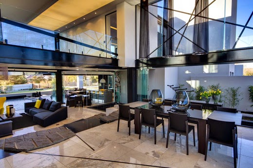 living-room and large office modern living room, open floor Modern design furniture