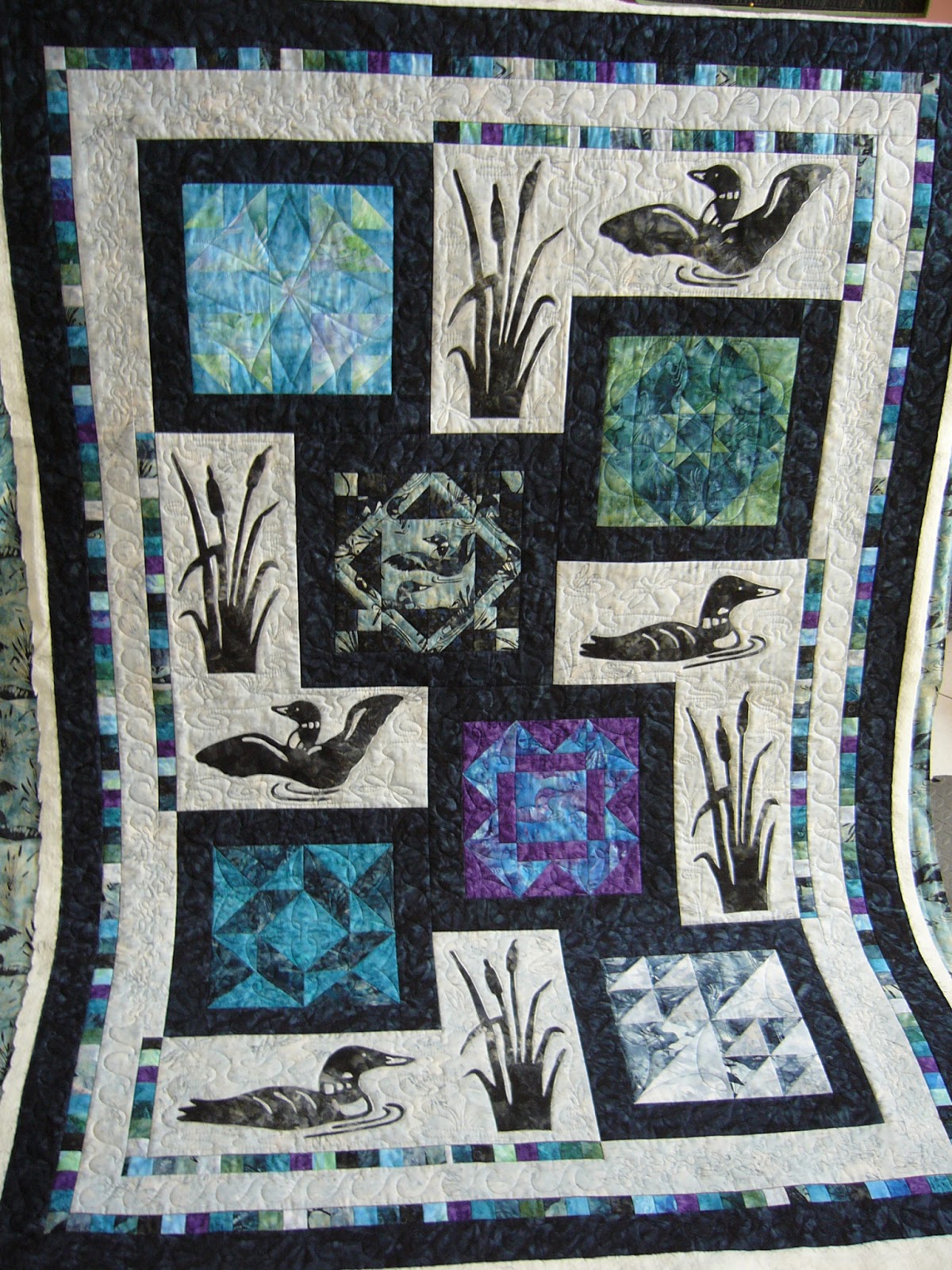 caledonia quilter Loon Quilt from Shop Hop