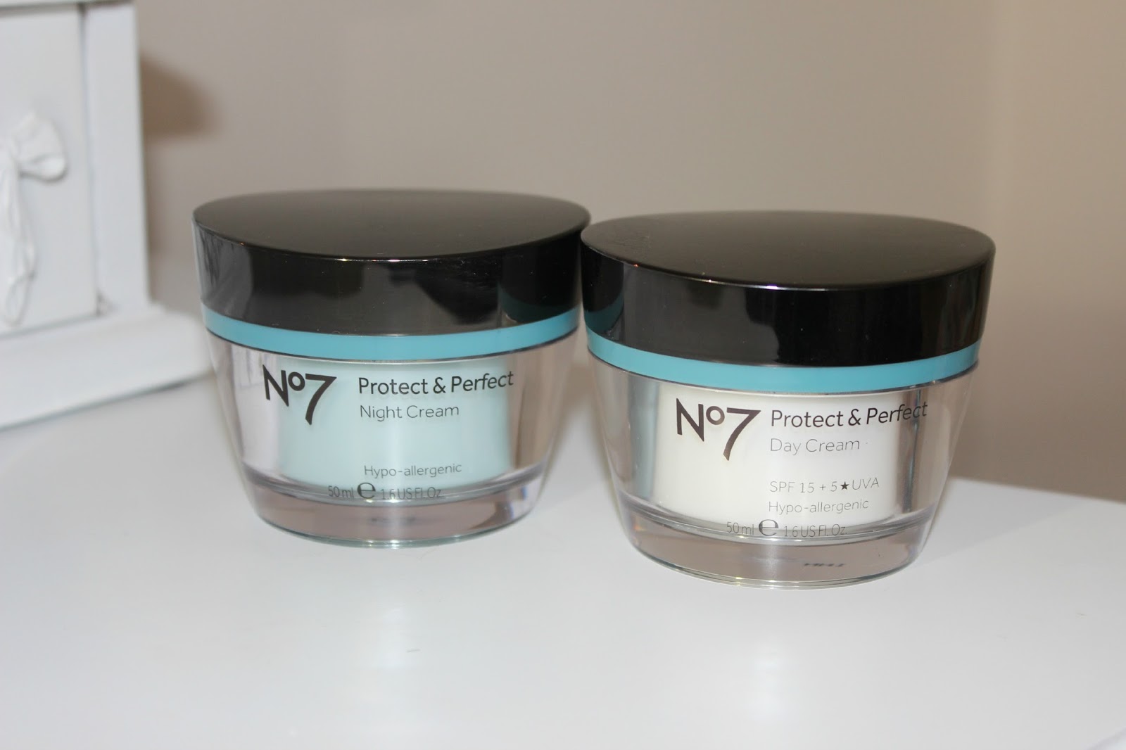 No.7 Protect & Perfect Day Cream and Night Cream CHANELLE JADE