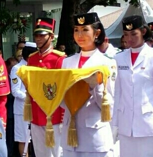Cantiknya Maria Felicia Gunawan Paskibraka Nasional 2015
